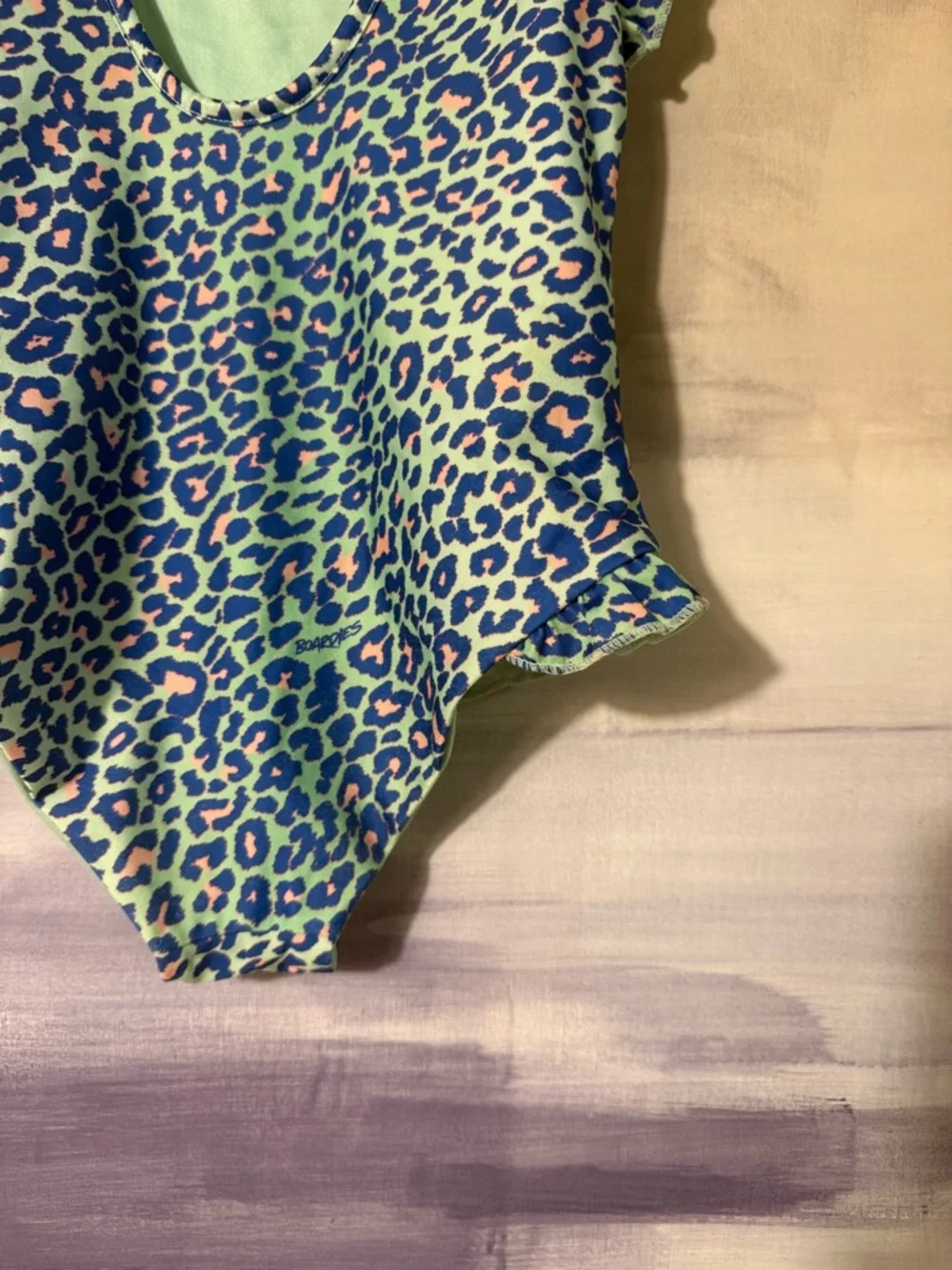 Girls Animal‎ Print Ruffle One-Piece Swimsuit